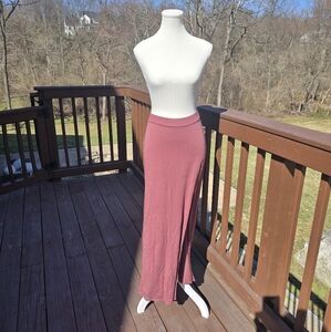 Elegant Pink Maxi Skirt